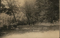 Camp at Interlock, Tyson, VT Postcard