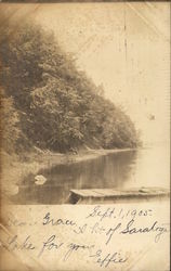 Saratoga Lake - Sept, 1905 Postcard