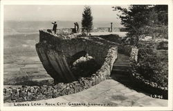 Overlooking Lover's Leap - Rock City Gardens - Lookout Mt. Lookout Mountain, GA Postcard Postcard Postcard