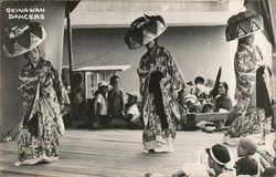 Okinawan dancers Japan Postcard Postcard Postcard