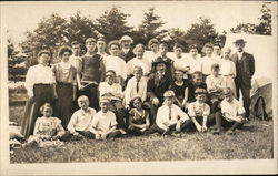Family Portrait on Lake Wickaboag Postcard