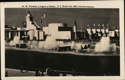 Fountains in Lagoon of Nations 1939 NY World's Fair Postcard Postcard Postcard