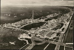 Aerial View of "Century of Progress" Exhibition Postcard