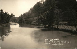 The Elk River and Highway 91 - The Prize Drive near Noel MO Missouri Postcard Postcard Postcard