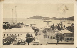 View of Boats in Bay St. Thomas, Virgin Islands Caribbean Islands Postcard Postcard Postcard