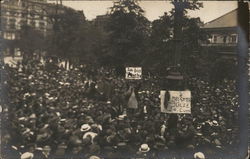 Crowd in Europe Postcard