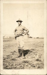 Officer Posing in Field Officer Posing in Field