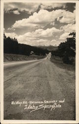 Highway 40 Between Denver and Idaho Springs Postcard