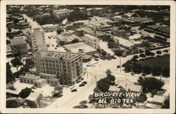 Birds-Eye-View Del Rio Tex Postcard