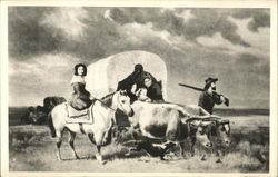 Westward Ho! - Pioneers on the Trail Postcard Postcard 