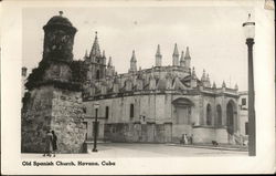 Old Spanish Church - Havana, Cuba Postcard