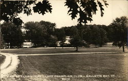 Lake Champlain Club - Club House Malletts Bay, VT Postcard Postcard Postcard