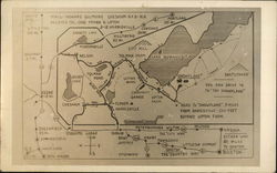 Map of Lake Nubanusit Area, NH Postcard