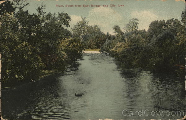 River, South from East Bridge Sac City Iowa