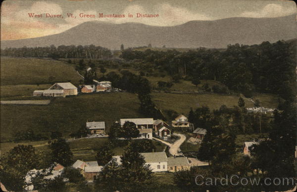 West Dover, Green Mountains in Distance Vermont