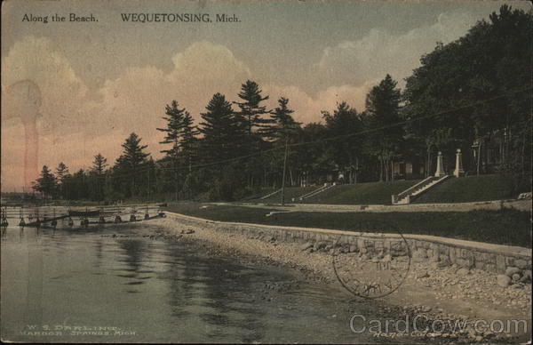 Along the Beach Wequetonsing Michigan
