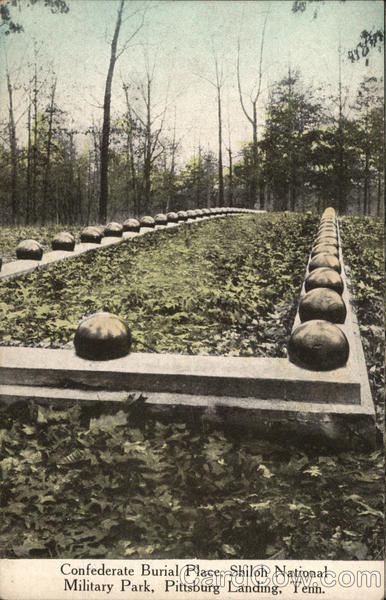 Confederate Burial Place, Shiloh National Military Park Pittsburg Landing Tennessee