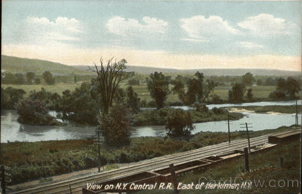 View on New York Central RR East of Herkimer