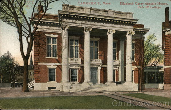 Elizabeth Carey Agassiz House, Radcliff College Cambridge Massachusetts