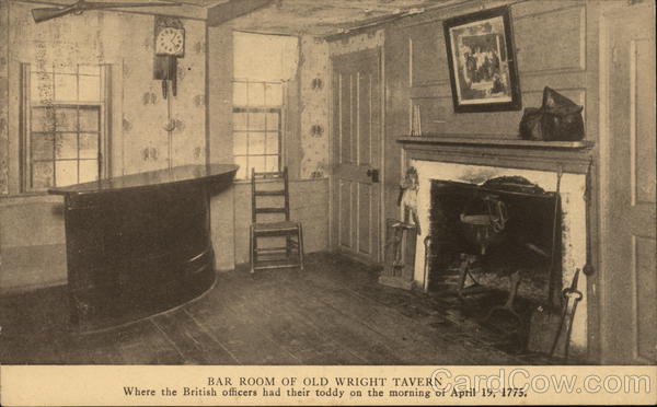 Bar Room of Old Wright Tavern Concord Massachusetts