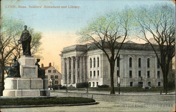 Soldiers' Monument and Library Lynn Massachusetts