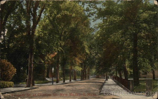 County Street at Clinton Street New Bedford Massachusetts