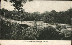 View of College from Bridge Sac City, IA Postcard Postcard Postcard