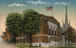 View of Town Hall Orange, MA Postcard Postcard Postcard