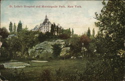 St. Luke's Hospital and Morningside Park Postcard