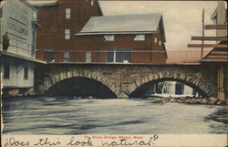 The Stone Bridge Warren, MA Postcard Postcard Postcard