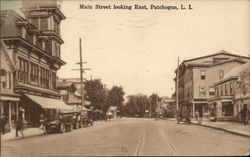 Main Street looking East Postcard