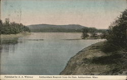 Ashburnham Reservoir from the Dam Massachusetts Postcard Postcard Postcard