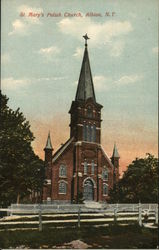 St. Mary's Polish Church Albion, NY Postcard Postcard Postcard