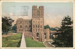 U.S. Military Academy - New Administration Building Postcard