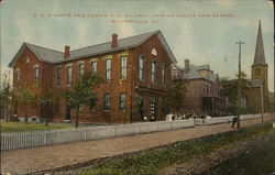 St. Simon's and St. Jude's R. C. Church, Parish House and School Postcard
