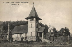 St. Lukes Chapel, Loomis Sanatorium Liberty, NY Postcard Postcard Postcard
