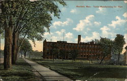 Textile Manufacturing Co. Plant Westfield, MA Postcard Postcard Postcard