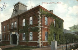 Armory Taunton, MA Postcard Postcard Postcard