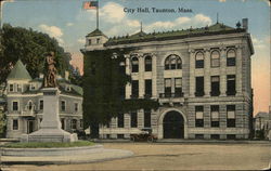 City Hall Taunton, MA Postcard Postcard Postcard