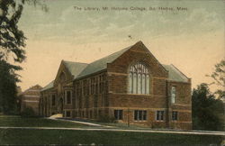 Mt. Holyoke College - The Library Postcard