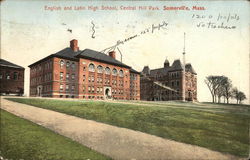 English and Latin School, Central Hill Park Postcard