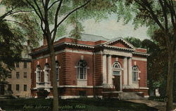 Public Library Stoughton, MA Postcard Postcard Postcard