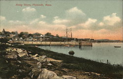 Along Shore Plymouth, MA Postcard Postcard Postcard