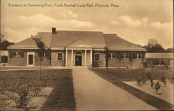 Entrance to Swimming Pool, Frank Newhall Look Park Postcard