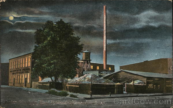 Hawkeye Pearl Button Co. Muscatine Iowa