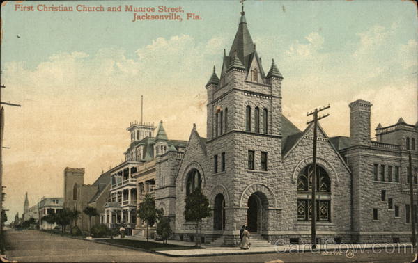 First Christian Church and Munroe Street Jacksonville Florida