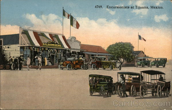 Excursionists at Tijuana, Mexico