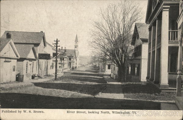 River Street, looking north Wilmington Vermont