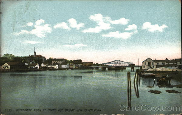 Quinnipiac River at Grand Avenue Bridge New Haven Connecticut