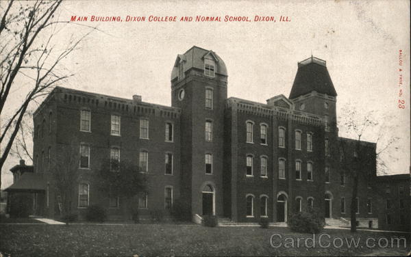 Main Building, Dixon College and Normal School Illinois